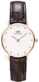 Daniel Wellington Classy York White Dial Brown Leather Strap Watch For Women - DW00100061 Authentic Buy Shop Now