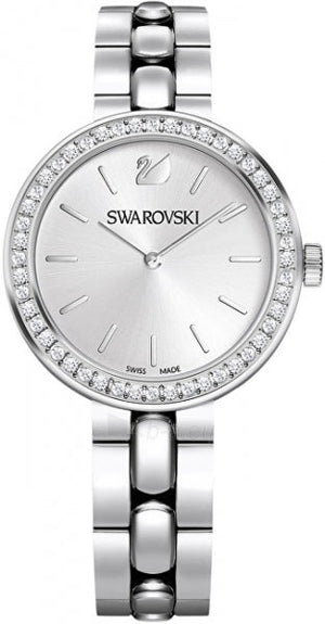Swarovski Daytime Crystal Silver Dial Silver Steel Strap Watch for Women - 5095600 Authentic Buy Shop Now