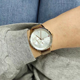 Tommy Hilfiger Brooke Silver Dial Rose Gold Steel Strap Watch for Women - 1782021 Authentic Buy Shop Now