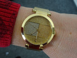 Tommy Hilfiger Lynn Quartz Gold Dial Gold Mesh Bracelet Watch For Women - 1781867 Authentic Buy Shop Now