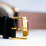 Movado Museum Black Dial Black Leather Strap Watch For Men - 0607014 Authentic Buy Shop Now