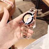 Movado Bold Rose Gold Dial Rose Gold Steel Strap Watch For Women - 3600335 Authentic Buy Shop Now
