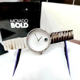 Movado Edge Silver Dial Silver Steel Strap Watch for Women - 3680012 Authentic Buy Shop Now