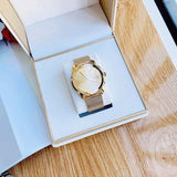 Movado Bold Gold Dial Gold Mesh Bracelet Watch For Men - 3600373 Authentic Buy Shop Now