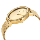 Movado Bold Gold Dial Gold Mesh Bracelet Watch for Women - 3600242 Authentic Buy Shop Now