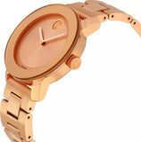 Movado Bold Rose Gold Dial Rose Gold Steel Strap Watch for Women - 3600342 Authentic Buy Shop Now