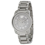 Movado Bold Crystal Pave Silver Dial Silver Steel Strap Watch for Women - 3600254 Authentic Buy Shop Now