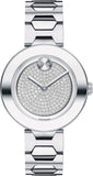 Movado Bold Silver Dial Silver Steel Strap Watch For Women - 3600567 Authentic Buy Shop Now