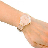 Movado Edge Rose Gold Dial Rose Gold Steel Strap Watch for Women - 3680013 Authentic Buy Shop Now