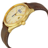 Movado Heritage Calendoplan Beige Dial Brown Leather Strap Watch for Men - 3650003 Authentic Buy Shop Now