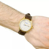 Movado Heritage Calendoplan Beige Dial Brown Leather Strap Watch for Men - 3650003 Authentic Buy Shop Now