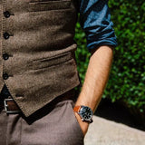 Movado Heritage Calendoplan Black Dial Brown Leather Strap Watch for Men - 3650001 Authentic Buy Shop Now
