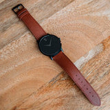 Movado Museum Classic Black Dial Brown Leather Strap Watch for Men - 0607198 Authentic Buy Shop Now