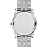Movado Museum Diamonds Black Dial Silver Steel Strap Watch For Men - 606878 Authentic Buy Shop Now