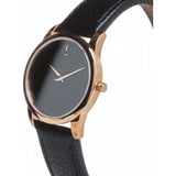 Movado Museum Classic Black Dial Black Leather Strap Watch For Women - 607061 Authentic Buy Shop Now