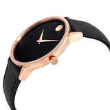 Movado Museum Classic Black Dial Black Leather Strap Watch for Men - 0607196 Authentic Buy Shop Now