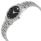 Movado Museum Classic Black Dial Silver Steel Strap Watch For Women - 0606858 Authentic Buy Shop Now