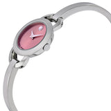 Movado Rondiro 22mm Pink Dial Stainless Steel Watch For Women - 0606797 Authentic Buy Shop Now