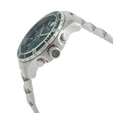 Movado Series 800 Chronograph Green Dial Silver Steel Strap Watch for Men - 2600179 Authentic Buy Shop Now