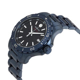 Movado Series 800 Black Dial Blue Ion Plated Steel Strap Watch for Men - 2600139 Authentic Buy Shop Now