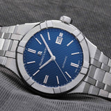 Maurice Lacroix Aikon Automatic Blue Dial Silver Steel Strap Watch For Men - AI6008-SS002-430-1 Authentic Buy Shop Now