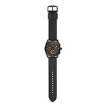 Fossil Machine Chronograph Black Dial Black Leather Strap Watch for Men - FS5586 Authentic Buy Shop Now