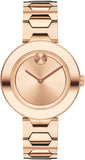 Movado Bold Rose Gold Dial Rose Gold Steel Strap Watch for Women - 3600387 Authentic Buy Shop Now