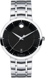 Movado 1881 Automatic Black Dial Silver Steel Strap Watch for Men - 606914 Authentic Buy Shop Now