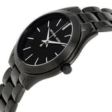 Michael Kors Mini Slim Runway Black Dial Black Steel Strap Watch for Women - MK3587 Authentic Buy Shop Now