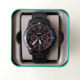 Fossil Grant Sport Chronograph Black Dial Black Steel Strap Watch for Men - FS5374 Authentic Buy Shop Now