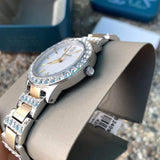 Fossil Jesse Crystals White Dial Two Tone Steel Strap Watch for Women - ES2409 Authentic Buy Shop Now