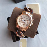 Michael Kors Runway Rose Gold Dial Two Tone Steel Strap Watch for Women - MK4269 Authentic Buy Shop Now