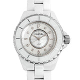 Chanel J12 Diamonds Quartz Ceramic White Dial White Steel Strap Watch for Women - J12 H2422 Authentic Buy Shop Now