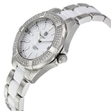 Tag Heuer Aquaracer Diamonds White Dial Two Tone Steel Strap Watch for Women - WAY131F.BA0914 Authentic Buy Shop Now