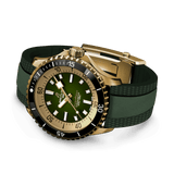 Breitling Superocean Automatic 42 Green Dial Green Rubber Strap Watch for Men - N17375201L1S1 Authentic Buy Shop Now