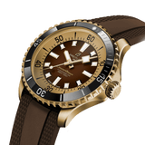 Breitling Superocean Automatic 44 Brown Dial Brown Rubber Strap Watch for Men - N17376201Q1S1 Authentic Buy Shop Now
