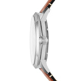 Fossil Townsman Automatic Skeleton Blue Dial Brown Leather Strap Watch for Men - ME3154 Authentic Buy Shop Now