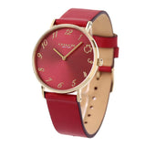 Coach Perry Red Dial Red Leather Strap Watch for Women - 14503722 Authentic Buy Shop Now