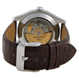 Tissot T Classic T One Automatic Silver Dial Brown Leather Strap Watch For Men - T038.430.16.037.00 Authentic Buy Shop Now