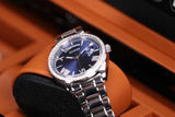 Guess Luna Diamonds Blue Dial Silver Steel Strap Watch for Women - GW0307L1 Authentic Buy Shop Now