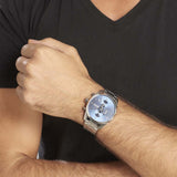 Hugo Boss Skymaster Blue Dial Silver Steel Strap Watch for Men - 1513784 Authentic Buy Shop Now
