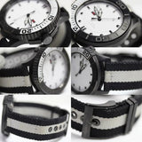 Gucci G Timeless XL White Dial Two Tone NATO Strap Watch For Men - YA126243 Authentic Buy Shop Now