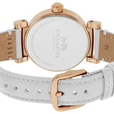 Coach Madison White Dial White Leather Strap Watch for Women - 14502401 Authentic Buy Shop Now