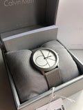 Calvin Klein Minimal White Dial Silver Mesh Bracelet Watch for Women - K3M5215X Authentic Buy Shop Now