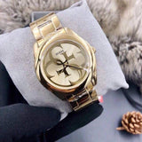 Guess G-Twist Gold Dial Gold Steel Strap Watch for Women - W1082L2 Authentic Buy Shop Now