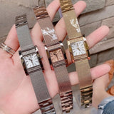 Guess Nouveau Diamonds Gold Dial Gold Mesh Bracelet Watch for Women - W0127L2 Authentic Buy Shop Now
