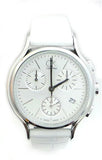 Calvin Klein Skirt White Dial White Leather Strap Watch for Women - K2U291L6 Authentic Buy Shop Now