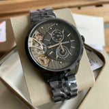 Fossil Townsman Mechanical Black Dial Black Steel Strap Watch for Men - ME1136 Authentic Buy Shop Now