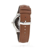 Emporio Armani Renato Quartz Silver Dial Brown Leather Strap Watch For Men - AR11185 Authentic Buy Shop Now