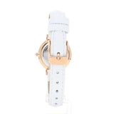 Daniel Wellington Classic Petite Bondi Black Dial White Leather Strap Watch For Women - DW00100285 Authentic Buy Shop Now